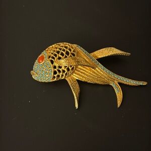 Vintage DiNicola Fish Brooch
